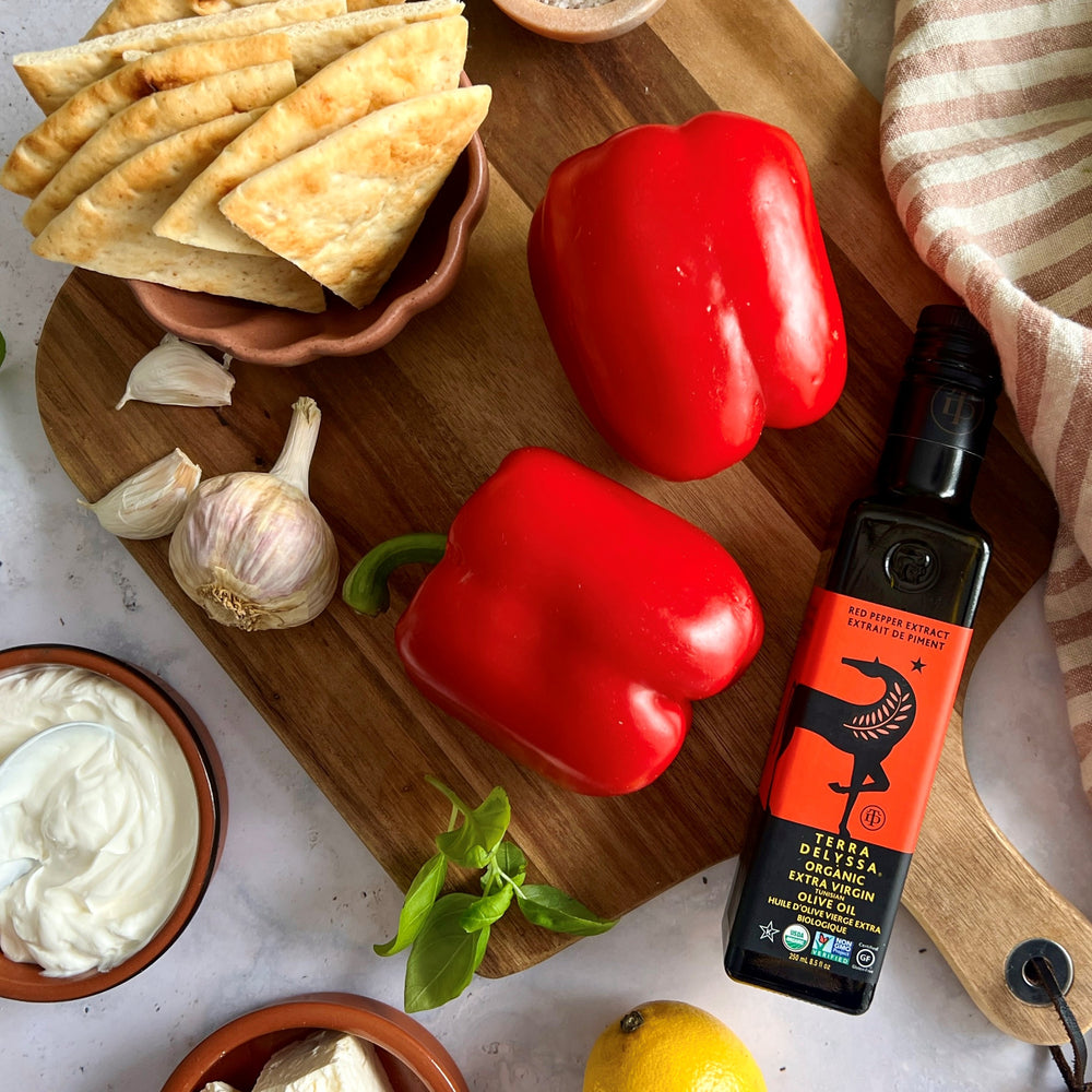 
                  
                    Red Pepper Infused Extra Virgin Olive Oil
                  
                