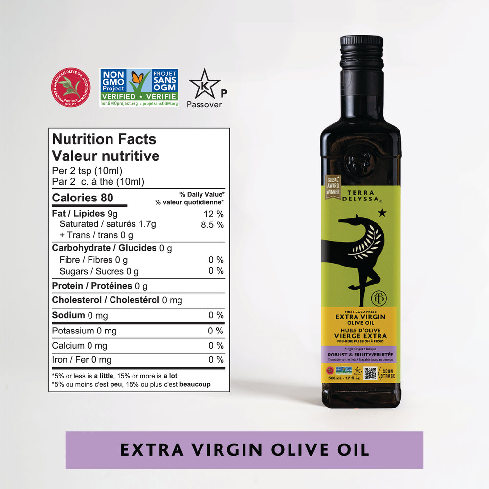 
                  
                    Robust & Fruity Extra Virgin Olive Oil
                  
                