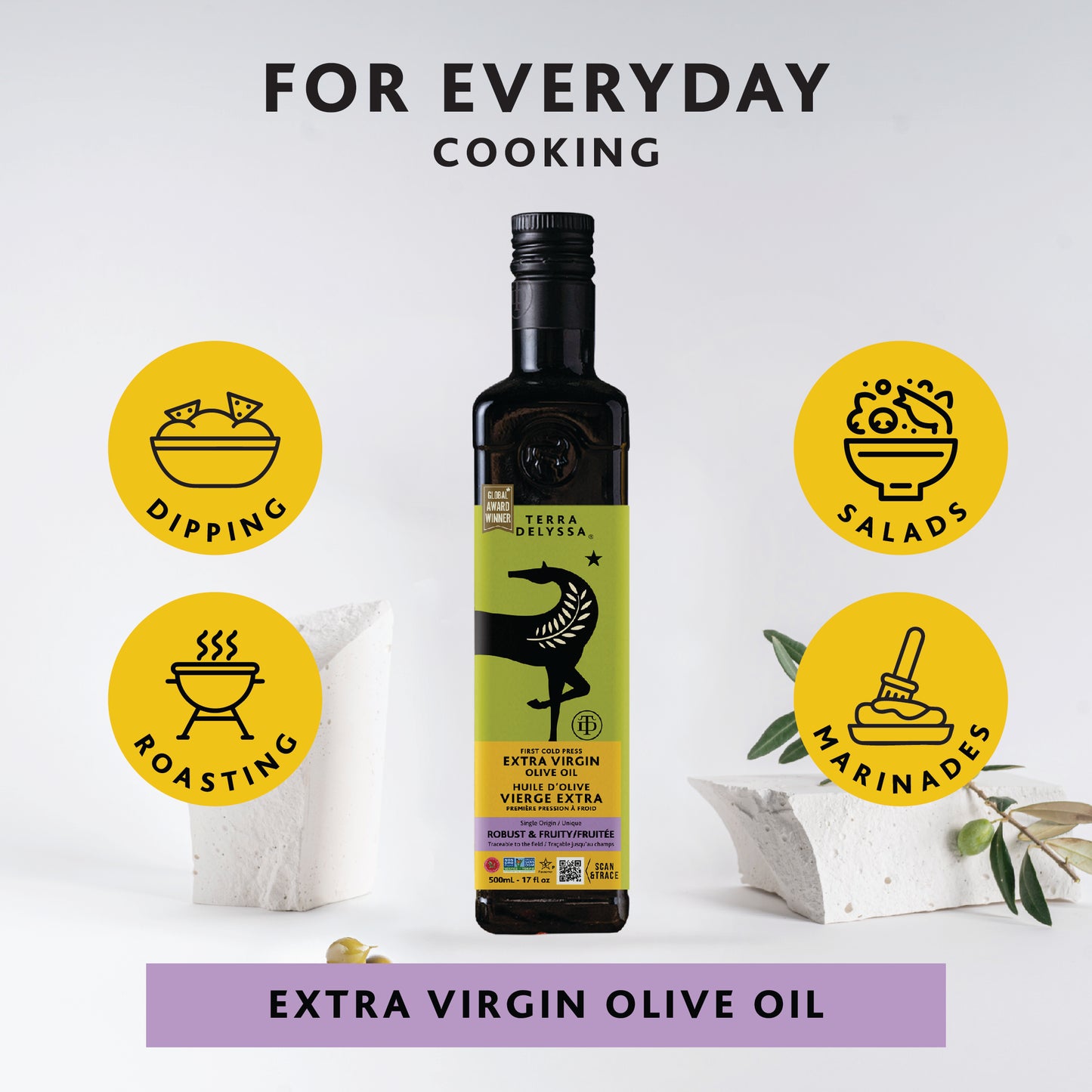 
                  
                    Robust & Fruity Extra Virgin Olive Oil
                  
                